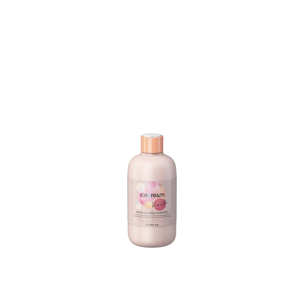 INEBRYA ICE CREAM KERATIN RESTRUCTURING SHAMPOO Taastav šampoon keratiiniga